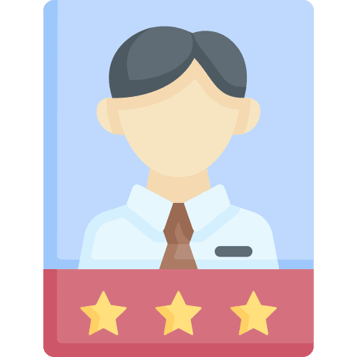 Best employee business and finance user stars icon