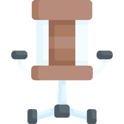 Desk chair furniture desk chair icon
