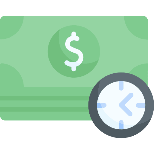 Time is money finance clock time is money icon