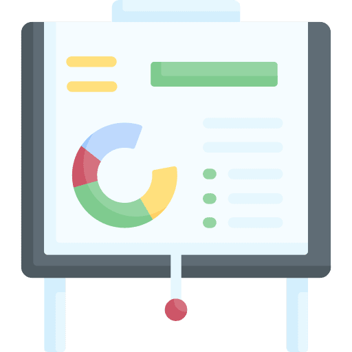 Presentation education graphic financial icon