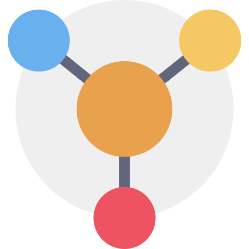 Distribution business and finance diagram statistics icon
