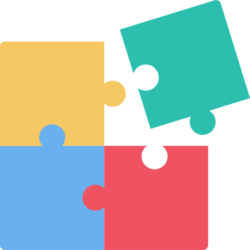 Jigsaw piece hobbies and free time strategy icon