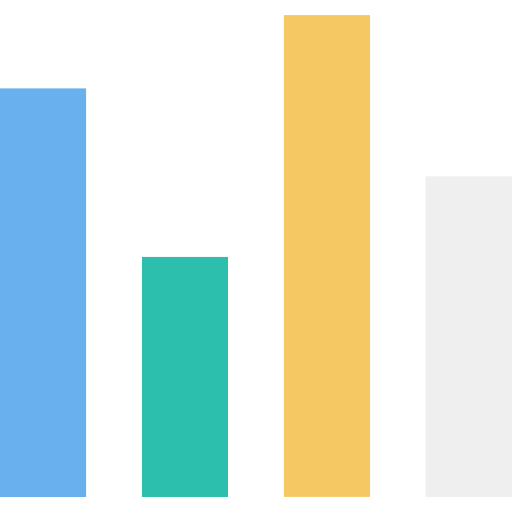 Bar chart report business and finance diagram icon