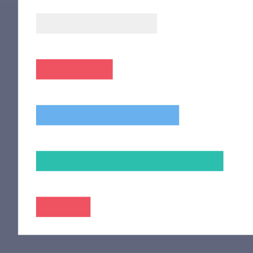 Bar graph graphic chart line bars icon