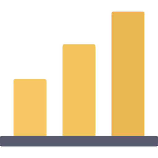 Graphic data analytics statistics graphic icon
