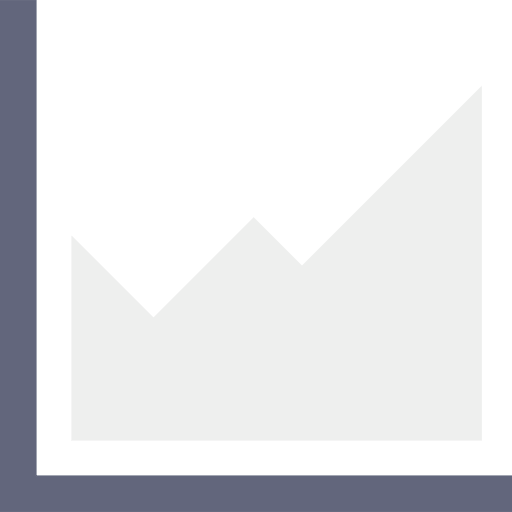 Growth statistics progress chart icon