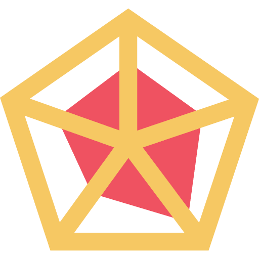 Pentagon geometric figure shape icon