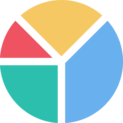Pie chart analytics financial pie chart icon