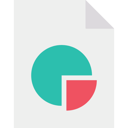 Pie chart pie chart document report icon