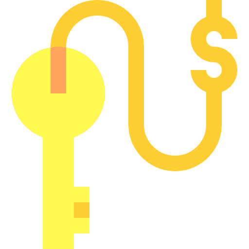 Key economy security access icon