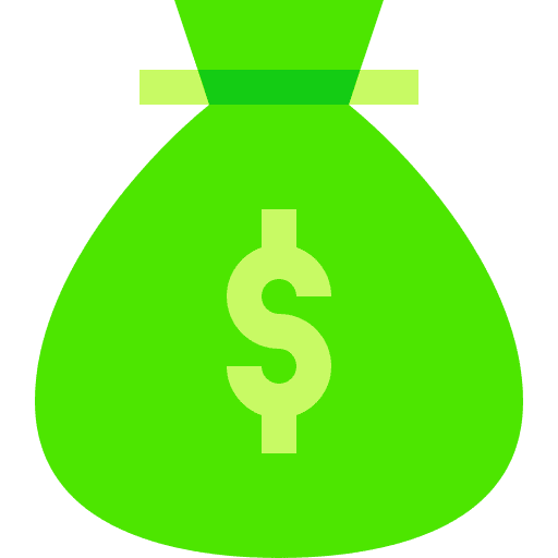 Money bag cost coin money bag icon