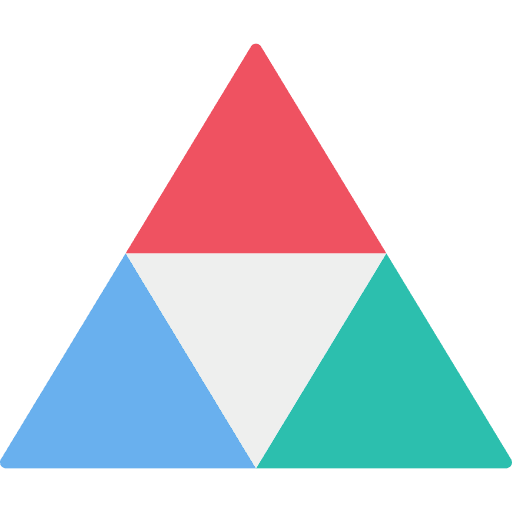 Pyramid analytics statistics pyramid icon