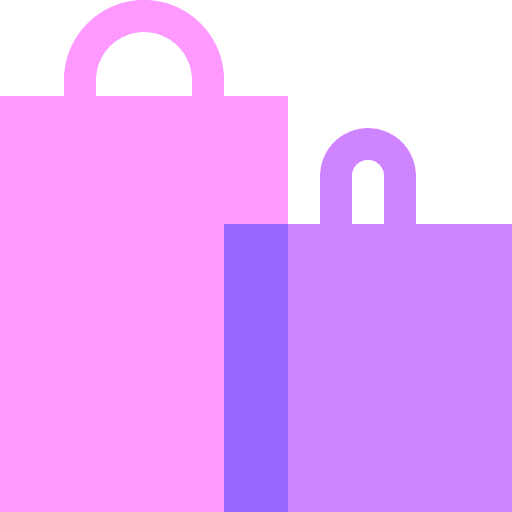 Shopping bag bag commerce and shopping container icon