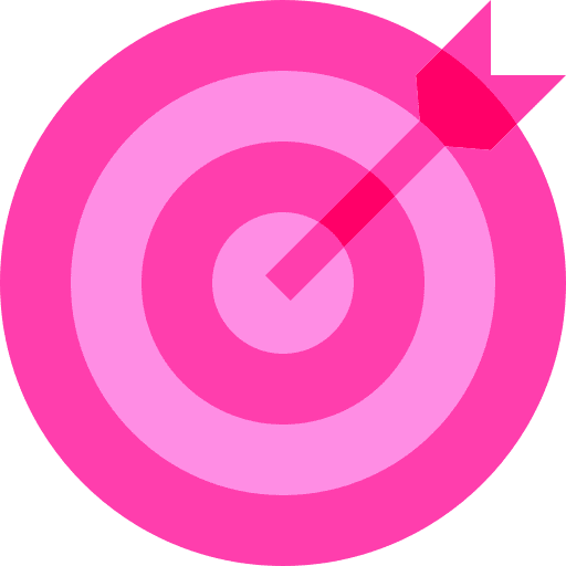 Target goal arrow marketing icon
