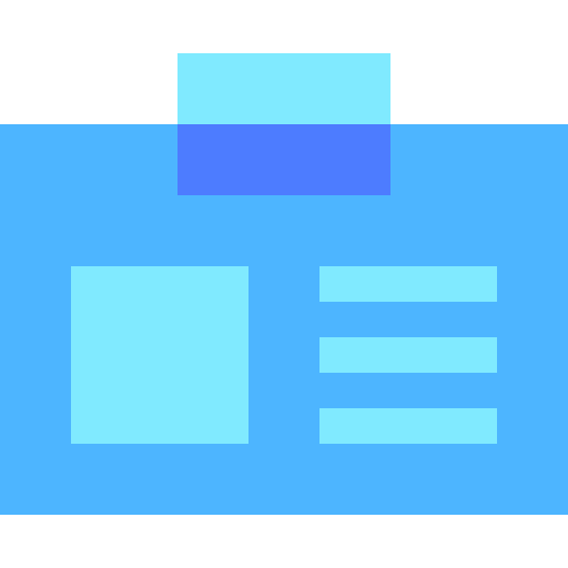 Id card business id card identification icon