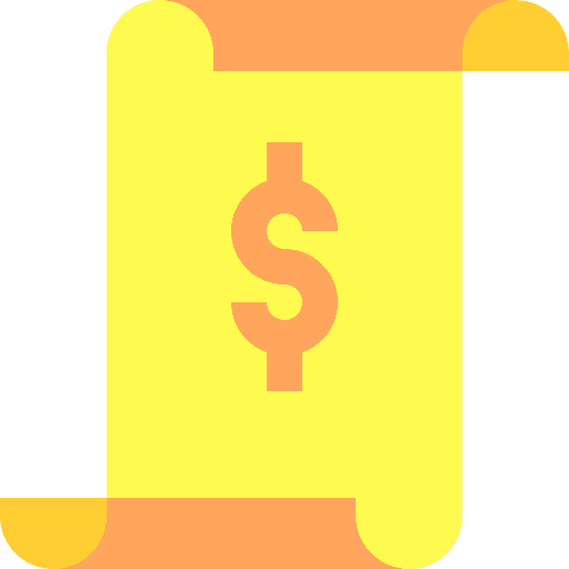 Invoice commerce payment receipt icon