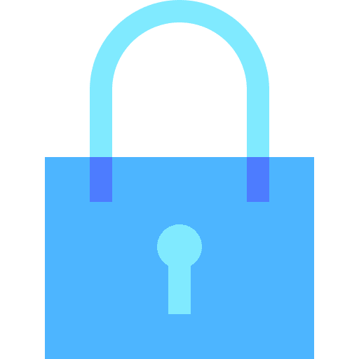 Lock restricted secure padlock icon