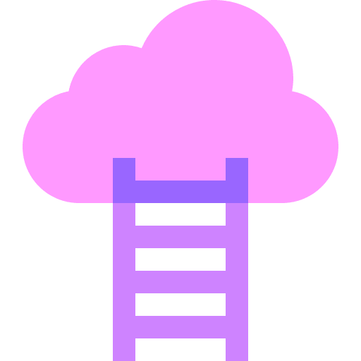 Career path ladder cloud career path icon