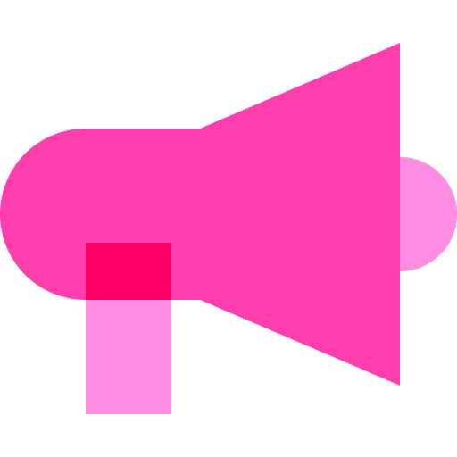 Megaphone mega market advertising icon