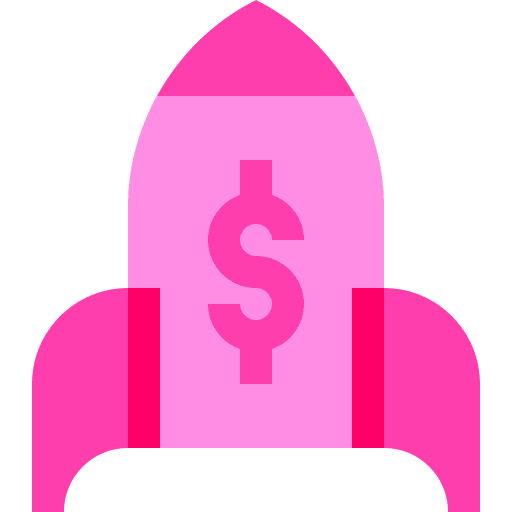 Startup dollar business and finance idea icon