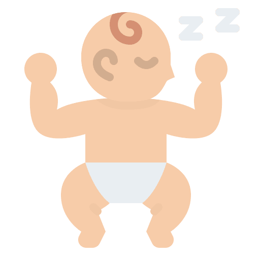 Sleeping baby baby rest motherhood icon