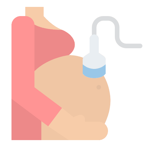 Ultrasound ultrasonography diagnostic avatar icon