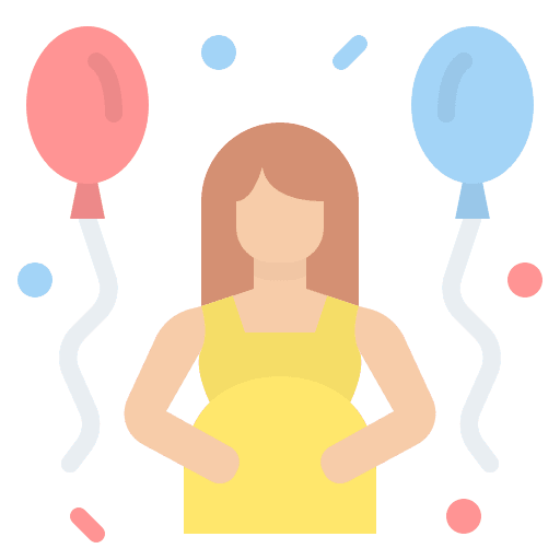 Baby shower avatar people party icon