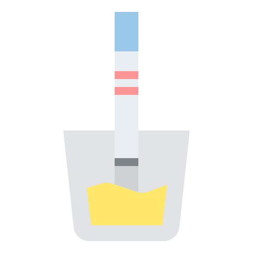 Pregnancy test positive healthcare and medical pregnancy test icon