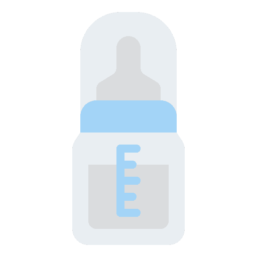 Feeding bottle kid and baby infant baby icon