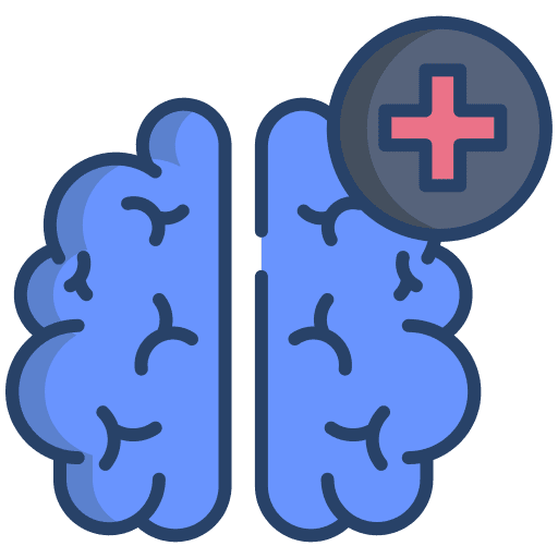 Brain medical mental health therapy icon