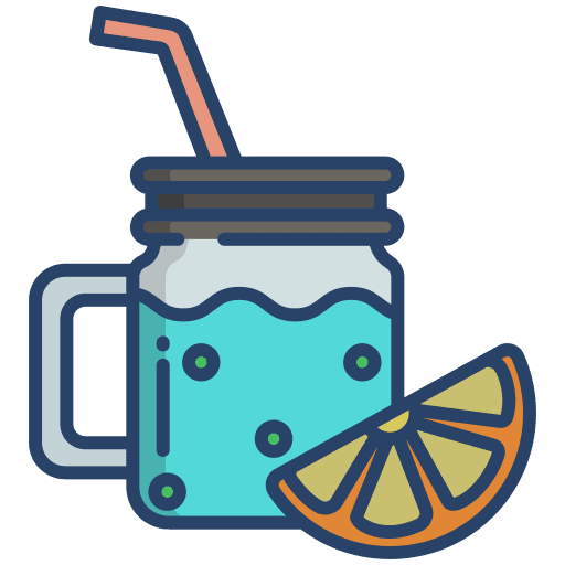 Drink food and restaurant detox beverage icon