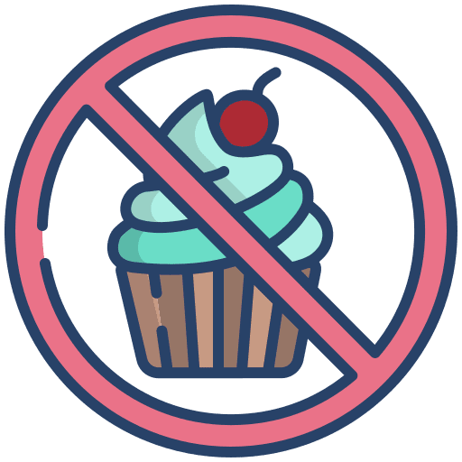 Diet dessert unhealthy healthcare icon