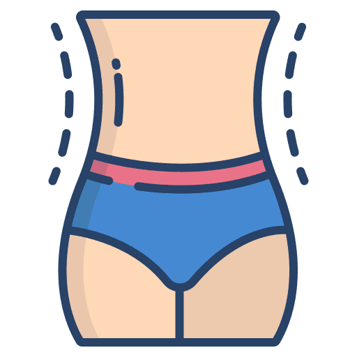 Fitness healthcare and medical fitness forever waist icon