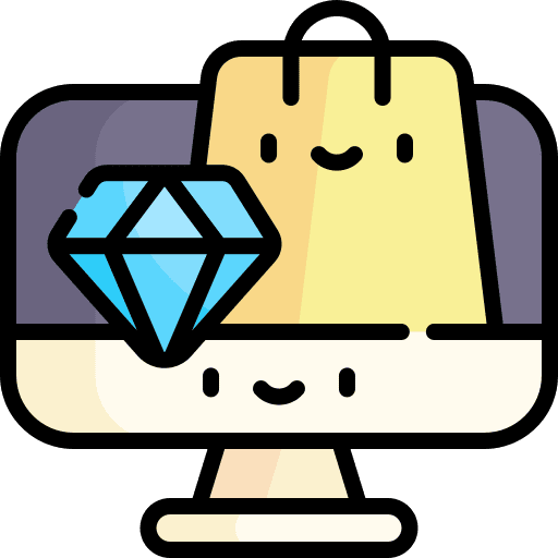 Online store commerce and shopping fashion commerce icon