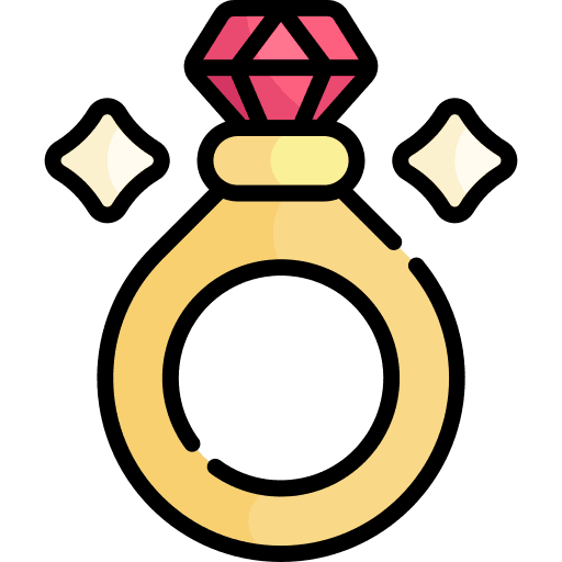 Ring wealth precious stone gemstone icon