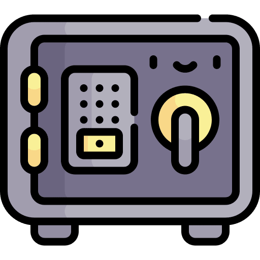 Safe box safety safe box security icon