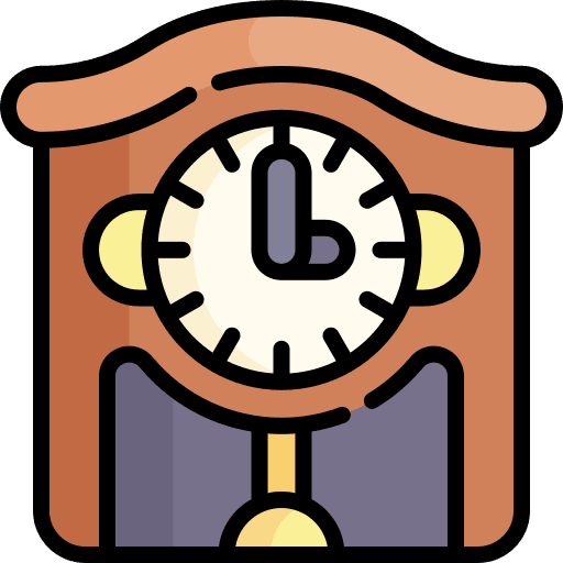 Cuckoo clock time cuckoo clock decoration icon