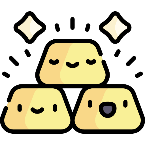 Gold bar banking assets business and finance icon