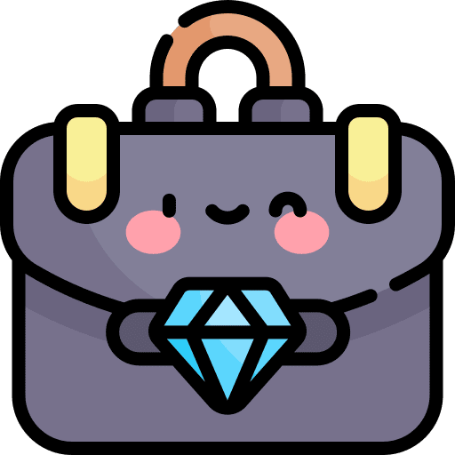 Handbag wealth diamond handbag icon