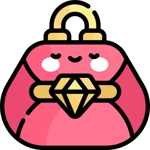 Handbag wealth glamour accessory icon
