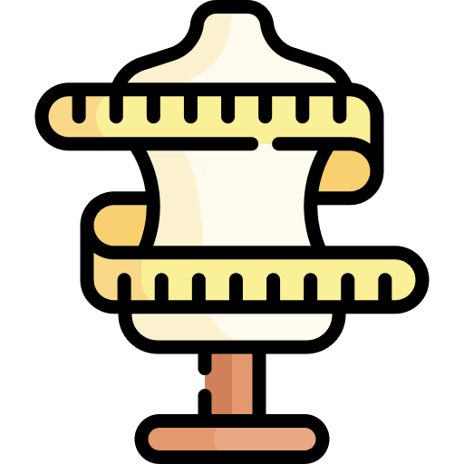 Mannequin art and design dummy sewing icon