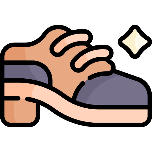 Shoe footwear elegant shoe icon