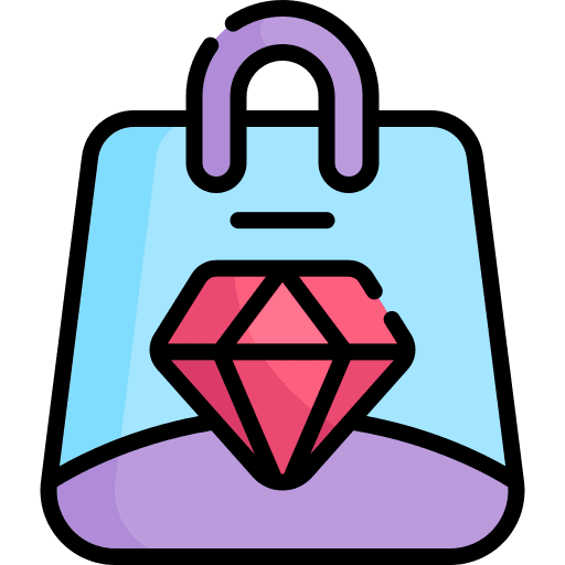 Shopping bag fashion commerce and shopping luxury icon