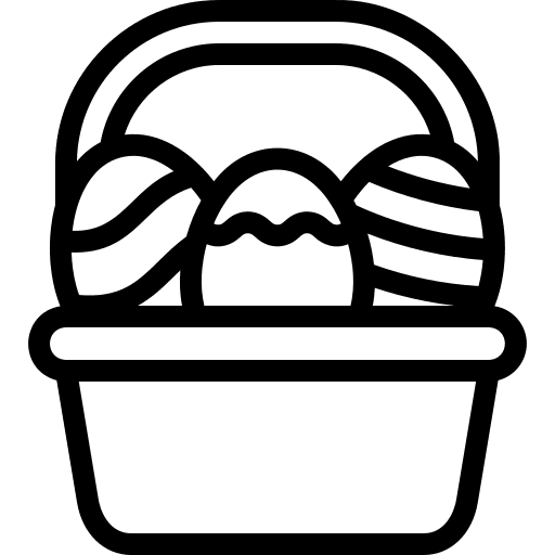 Basket easter easter eggs eggs icon