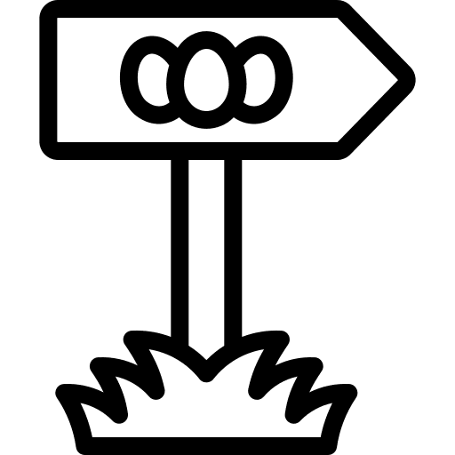 Directional sign egg hunt directional sign direction icon