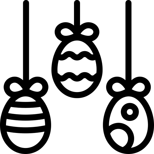 Easter eggs easter celebration decoration icon