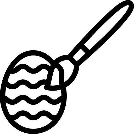 Paint easter day paint brush easter egg icon