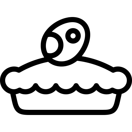 Pie easter egg pie baked icon