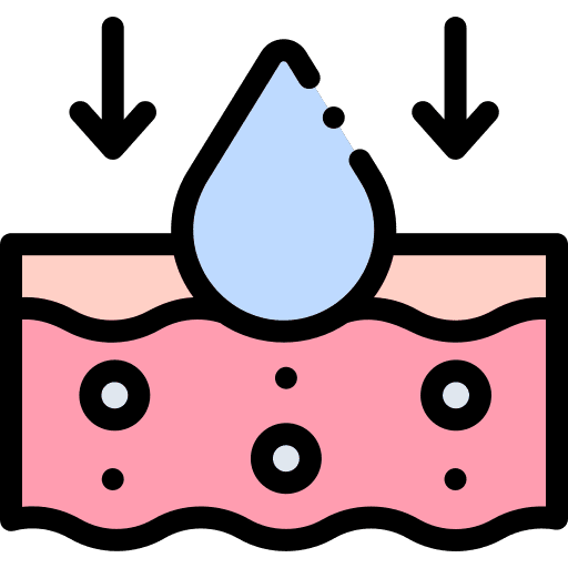 Moisturizing skincare drop cosmetics icon