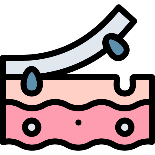 Blackhead skincare strip nose icon